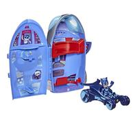 PJ Masks Set de cuartel General 2 en 1, Juguete de cuartel General y Cohete para niños en Edad Preescolar con Figura de acción y vehículo para niños a Partir de 3 años