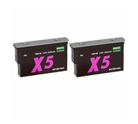 PJ-X5 De 2800mAh, Compatible con Insta360, For Batería Recargable One X5 + Accesorios De Cámara con Cargador De Caja De 2 Ranuras(2Pcs Battery)