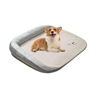 PJDDP Alfombra Refrescante para Perros, Cama Perro Fria con Desenfundable Y Lavable, Alfombrilla Refrescante para Gatos con Fondo Antideslizante,Gris,XL