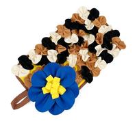 Pjeghbvop Alfombrilla de alimentación con estampado floral para conejos, cobayas, juguete interactivo con tela resistente a la masticación, alfombrilla de alimentación para enriquecimiento animal