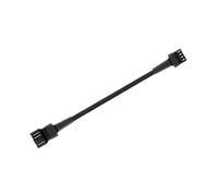 Pjeghbvop Cable alargador de ventilador de 4 pines con protección de red de nailon, cable de extensión para una fácil configuración de refrigeración, extensión de cable de placa base