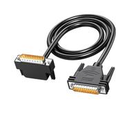 Pjeghbvop Cable paralelo rápido DB25, 90 grados de ángulo recto macho a macho para transmisión de datos entre dispositivos
