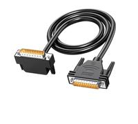 Pjeghbvop Cable paralelo rápido DB25, 90 grados de ángulo recto macho a macho para transmisión de datos entre dispositivos