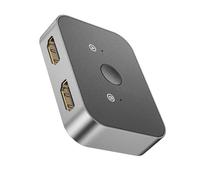 Pjeghbvop Conmutador HDTV 8K @ 60Hz Splitter Bidireccional HDTV Conmutador 2 en 1 Salida/1 en 2 Salida, soporte para consolas de juegos, accesorios, pantalla de proyectores