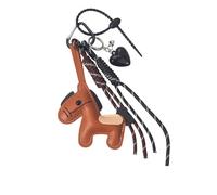 Pjeghbvop Elegante llavero de piel sintética con diseño de amor, accesorio de estilo, regalo de moda para amigos y familia, regalo para ella, llavero, Color marrón