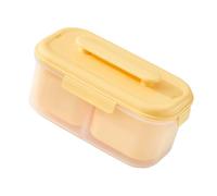 Pjeghbvop Fiambrera dividida apilable, apta para lavavajillas, diseño a prueba de fugas, caja bentos para control de porciones, dieta, fitness, almacenamiento de alimentos con compartimentos