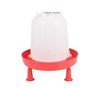 Pjeghbvop Fuente gruesa para pollitos para alimentación de aves de corral, depósito de agua para pato, codorniz, palomas, fuente de agua, bebedero para aves de corral de gran capacidad