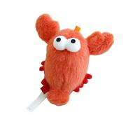 Pjeghbvop / Juguete de peluche para gatos de cangrejo con hierba gatera y campanas que suenan para la diversión de interacción de mascotas, entretenimiento interior, juguetes de ejercicio, campanas de