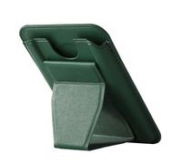 Pjeghbvop Soporte plegable de piel sintética para teléfono, tarjetero, parte trasera magnética, ángulo de visión plegable para smartphones, tabletas, funda magnética para teléfono móvil, cartera