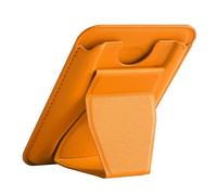 Pjeghbvop Soporte plegable de piel sintética para teléfono, tarjetero, parte trasera magnética, ángulo de visión plegable para smartphones, tabletas, funda magnética para teléfono móvil, cartera