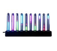Pjeghbvop USB C Power RGB Spektrumlicht mit 8 dynamischen und einstellbarer Helligkeit für Desktop und Raumdekoration, LED Spektrumlicht