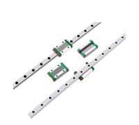 PJFSQAD 2 guías lineales + 4 carros for impresora 3D, pieza MGN7H, MGN9H, MGN12H, MGN15H, deslizamiento de riel lineal en miniatura 100 mm a 950(MGN15C,750mm)