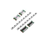 PJFSQAD 2 guías lineales + 4 carros for impresora 3D, pieza MGN7H, MGN9H, MGN12H, MGN15H, deslizamiento de riel lineal en miniatura 100 mm a 1000(MGN9H,350mm)