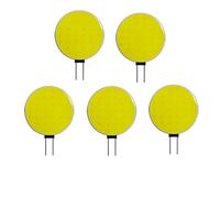 PJFSQAD 2 uds COB Bombilla LED foco SMD 5050 Chips blanco frío bombillas de iluminación blanca cálida DC12V 5W 7W reemplazar lámpara halógena(Cold White-5 Pcs,5W-18LED)