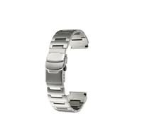 PJFSQAD Ajuste for la correa de reloj SEIKO No. 5, pulsera cadena acero inoxidable for dientes rojos y fantasma agua, pequeño monstruo SRP307 313 SKX779 SKX781(Silver)