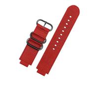 PJFSQAD Ajuste for TIMEX for Tidal 24 * 16 mm Correa de reloj lona T2N721 T2N720 TW2T76500 TW2T76300 nailon impermeable for hombres Tornillo libre