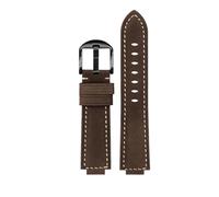 PJFSQAD Correa de cuero esmerilado apta for Casio Fit For G-Shock GM-110 GA110 GM-110GB GD120 GA-700 DW5600 correa reloj vintage esmerilada pulsera 16mm for hombre(Dark brown-black)