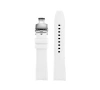 PJFSQAD Correa de goma silicona for reloj CASIO EFR-303L EFR-303D EFR-304 22mm extremo curvado negro azul naranja rojo amarillo blanco correa for hombre