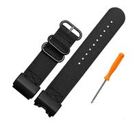 PJFSQAD Correa de nailon resistente al agua for reloj Casio GWG-1000GB, correa lona hecha a mano deportiva, nuevo diseño 24, for(Black black buckle)