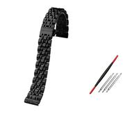 PJFSQAD Correa de reloj acero inoxidable for Huawei GT4/3/2pro, pulsera sólida for hombres y mujeres, watch4/3/bugs premium honor, correa 20MM 22MM(Schwarz,22mm)