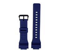 PJFSQAD Correa de reloj convexa for hombre casio, AQ-S810W, AEQ-110W, MCW-200, deportiva, transpirable, lona y nailon, correa silicona resina(Silicone dark blue,For MCW-200)