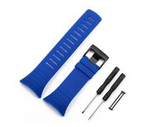 PJFSQAD Correa de reloj for hombre apta for Suunto core, correa goma, accesorios for mujer, pulsera impermeable for deportes al aire libre y tornillo herramienta(Blue)