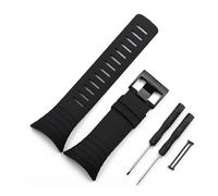 PJFSQAD Correa de reloj for hombre apta for Suunto core, correa goma, accesorios for mujer, pulsera impermeable for deportes al aire libre y tornillo herramienta(Schwarz)