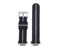 PJFSQAD Correa de reloj lona nailon for hombre, adaptador plateado, compatible for CASIO DW5600 GWb5600 GWM5610 GM5600, azul, negro, gris, rojo, cian, caqui(Blue beige-S,DW5600)