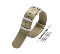 PJFSQAD Correa de reloj lona nailon for Seiko Fit for Rolex for Black Water Ghost universal Pulsera suave y transpirable a prueba agua 20 mm 22(A3-silver bucek,20mm)