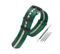 PJFSQAD Correa de reloj lona nailon for Seiko Fit for Rolex for Black Water Ghost universal Pulsera suave y transpirable a prueba agua 20 mm 22(A13-black bucke,22mm)