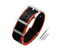 PJFSQAD Correa de reloj lona nailon for Seiko Fit for Rolex for Black Water Ghost universal Pulsera suave y transpirable a prueba agua 20 mm 22(A6-silver bucke,20mm)