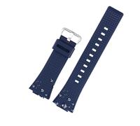 PJFSQAD Correa de reloj silicona 16mm for hombre, compatible for Casio Fit For G-SHOCK GA-110 GM-110GB GA-100 GA-120, accesorios correa goma resina y(Blue silver)