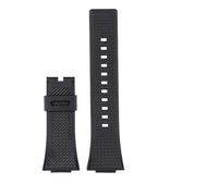 PJFSQAD Correa de reloj silicona 16mm for hombre, compatible for Casio Fit For G-SHOCK GA-110 GM-110GB GA-100 GA-120, accesorios correa goma resina y(Black no buckle)