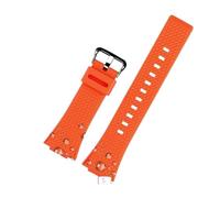 PJFSQAD Correa de reloj silicona 16mm for hombre, compatible for Casio Fit For G-SHOCK GA-110 GM-110GB GA-100 GA-120, accesorios correa goma resina y(Orange black)