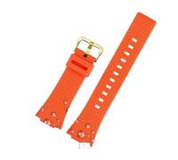 PJFSQAD Correa de reloj silicona 16mm for hombre, compatible for Casio Fit For G-SHOCK GA-110 GM-110GB GA-100 GA-120, accesorios correa goma resina y(Orange gold)