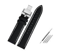 PJFSQAD Correa de reloj transpirable silicona 20 22 mm 24 Ajuste for Casio for MDV-106 MDV-107 MTP1374 for Tudor for Citizen Goma impermeable for Seiko for correa PROSPEX