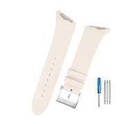 PJFSQAD Correas de reloj goma for interfaz oblicua, 25mm, compatible for Hamilton Adventure Elvis Presley Black Man H24655331 H24615331series(White-steel)