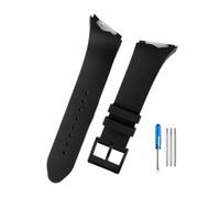 PJFSQAD Correas de reloj goma for interfaz oblicua, 25mm, compatible for Hamilton Adventure Elvis Presley Black Man H24655331 H24615331series(Black-Black)