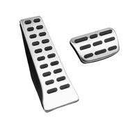 PJFSQAD Fit For Hyundai For Tucson TL 2015 2016 2017 2018 2019 2020 Acelerador De Coche Pedal Embrague Freno Reposapiés Pedales Cubierta Placa Accesorios(Without Logo AT 2pcs)