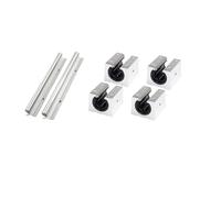 PJFSQAD Guía lineal de 1/2 pieza, soporte aluminio, eje óptico SBR10, deslizador alargado/placa presión, combinación riel deslizante 150-1000 mm, piezas CNC(Plate,700MM)