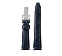 PJFSQAD Pulsera de 20/21/22 mm apta for correa reloj IWC Apto for portugués for calendario perpetuo IW503312 IW371614 for cuero la serie Timing(B-blue-silver,20mm)