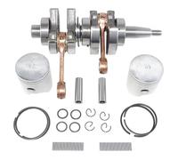 PJFXUIZ Pistón de rodamiento Agujas para Motor fueraborda, Anillo, cigüeñal retención Pasador para Barco Yamaha 2 Tiempos y 15hp
