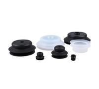 PJG 10 ventosas neumáticas de vacío para robot de silicona de doble capa para máquina de moldeo por inyección, herramienta de automatización (15 mm, 15 cm)