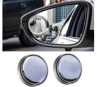 PJIEOSEBY 2 Piezas Espejo Retrovisor Punto Ciego Coche para Renault Clio Mégane Talisman Captur Kadjar Koleos Arkana, Espejo Convexo Ajustable Giratorios 360°, Coche Espejo de Punto Ciego,Silver