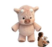 Pjjrdh Running Plushie,Running Cow Plush,Ultra-Soft Highland Cow Plush Adorable & Furry Highland,45cm Stuffed Animal, Can Serves As Home Decor, For Men Women Kids Teens(A)