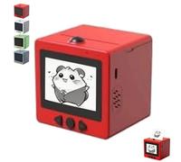 Pjjrdh Sticker Box Printer Ai,Sticker Box Printer,Smart-ai-Voice,with 2.4" Display,Inkless Portable,Mini For Offices and Schools(A)