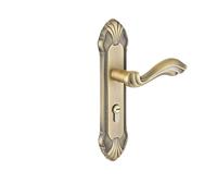 PJKTBEYI Cerradura mecánica silenciosa europea for puerta de dormitorio interior, manija de bronce amarillo, cerradura combinada, manija for puerta de madera for el hogar(Bronze)