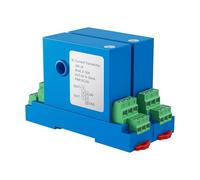 PJKTBEYI Transmisor de Sensor Corriente CC con Salida 4-20 mA y 0-10 V, 50 A/100 A/150 A, transductor/Transformador señal, 24(12mm,DC-500-500A-0-10V Output)