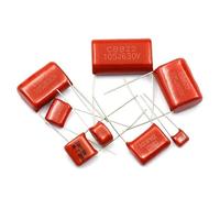 PJLANG 10 condensadores de película de polipropileno CBB de 100 V, 400 V y 630 V, 33 nF, 100 nF, 220 nF, 4,7 nF, 1 μF, 6,8 nF, 680 nF y 470 nF.(100V 104J 100nF)