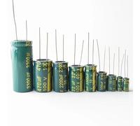 PJLANG 2-50 condensadores de aluminio de alta frecuencia y baja ESR de 6,3 V, 10 V, 16 V, 25 V y 35 V, 1000 UF, 1200 UF, 1500 UF, 1800 UF y 2200 UF.(10V470UF 6X12 50PCS)